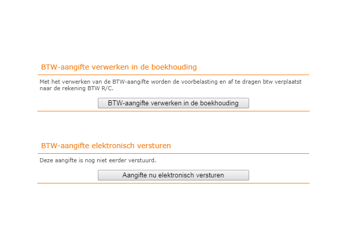 Btw-aangifte verwerken en versturen